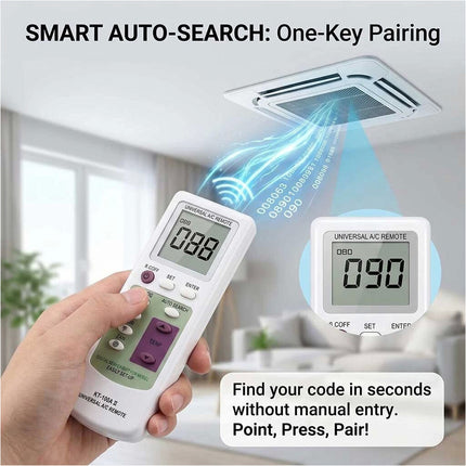 Universal A/C Remote Control for 1,000 Brands KT-100A II Replacement Air Con LCD