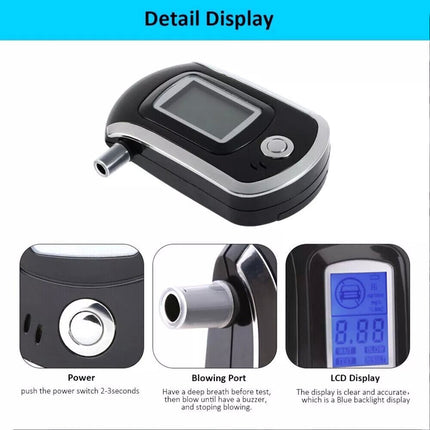 Digital Alcohol Breathalyser Personal Breath Breathtester LCD Tester