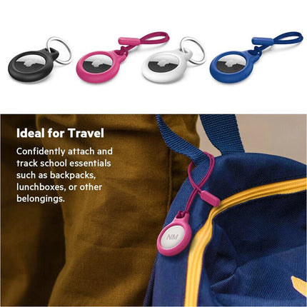 4 Packs Apple AirTag Lanyard Plastic Case Protector Cover