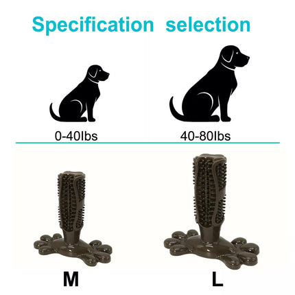 Chocolate L Size Pet Dog Chew Toy Teeth Cleaning Toothbrush