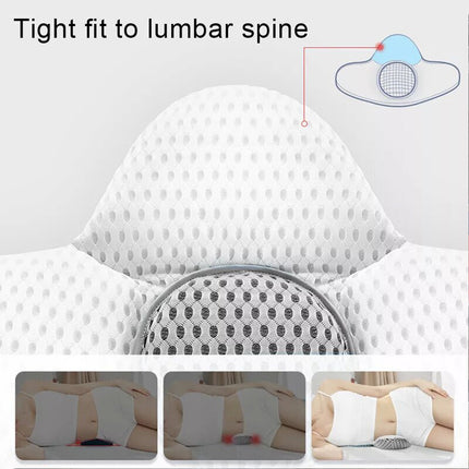 3D Lumbar Pillow Wedge Sleeping Bed Cushion Back Support Pain Relief Relaxing