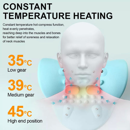 Neck Massager Shiatsu Pillow  Therapeutic Heat Massage for Pain Relief and Relaxation