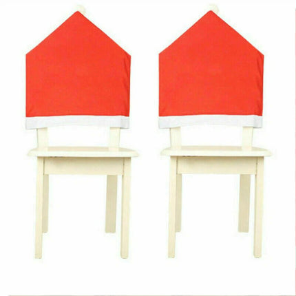 10x Christmas Chair Covers Dinner Table Snowman Hat Home Décor Ornaments