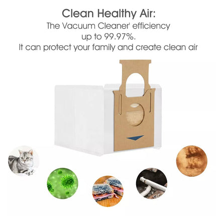 12Pcs Dust Bags For Ecovacs Deebot T9, T9+, T9 AIVI,T9 Plus Robot Vacuum Cleaner
