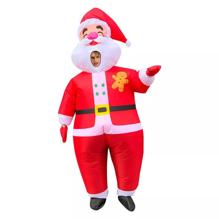 2m Inflatable Santa Claus Costume Cosplay Adult Xmas Fancy Dress Suit Party