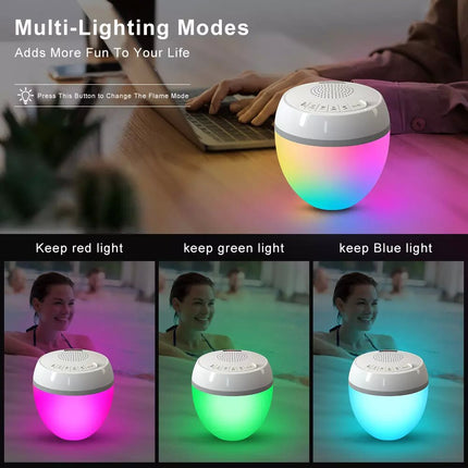 Portable Pool Lightshow Bluetooth Speaker with LED Temperature Display