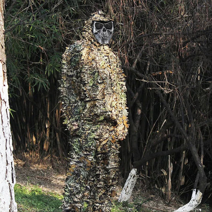 3D Leaf Camouflage Hunting Ghillie Suit Camo Sniper Jungle Woodland Clothes Set