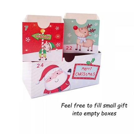 Christmas Advent Calendar Countdown DIY Making Kit Kids Gift Santa Elf Decor