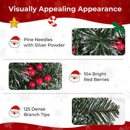 1Pcs 90CM Pre-lit Entrance Christmas Tree Potted Seasonal Decoration Tree for Porch