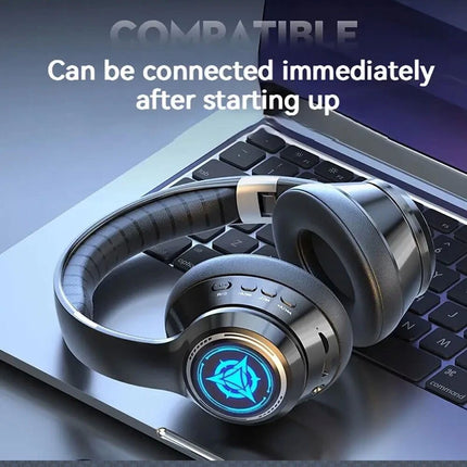Wireless Headphones Bluetooth Earphones Headset Rechargeable with Mic Stock