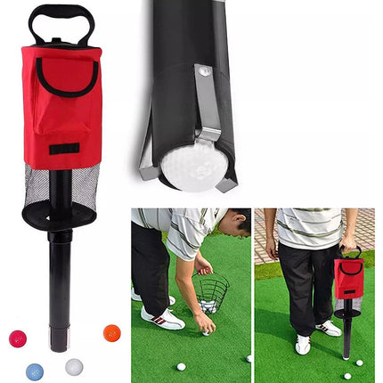Golf Mesh Ball Pickup Tube Golf Accessories Portable Golf Ball Retriever Tool