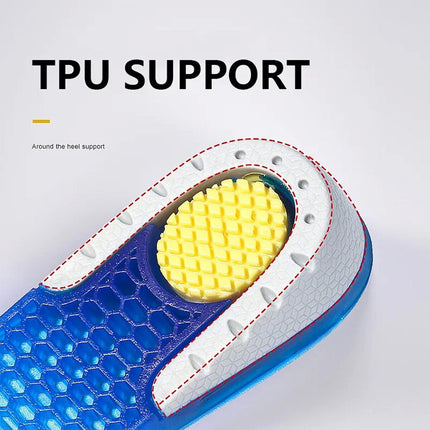 2cm Height Increase Insole TPE Silicone Gel Heighten Lift Half Shoes Pad Men Women