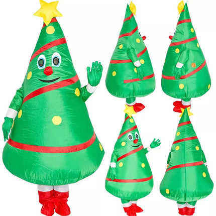 2m Inflatable Christmas Tree Costume Cosplay Adult Xmas Fancy Dress Suit Party
