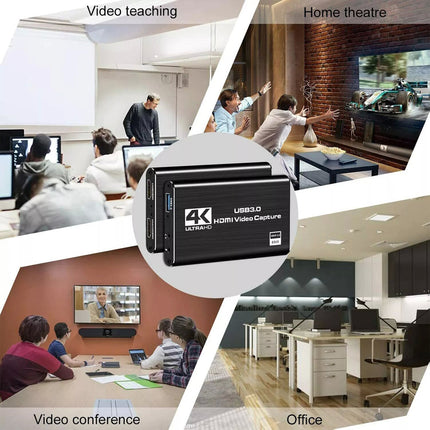 4K Audio Video Capture Card, USB 3.0 HDMI Video Capture Device Full HD