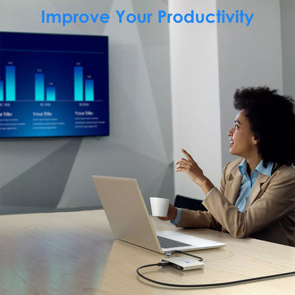 USB 3.0/USB C to DisplayPort/HDMI Adapter DisplayLink Dual 5K@60Hz Monitor Hub