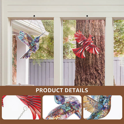 Bird Sun Catchers Decorative Acrylic Birds Christmas Ornaments for Bird lehLj