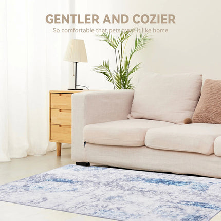 160x200 CM Traditional Vintage Rug 6mm Thick Antibacterial Non-Slip Washable Indoor Outdoor