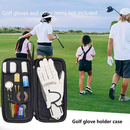 Golf Gloves Holder Protector Organizer Case With Storage Slots And Gloves Shaper