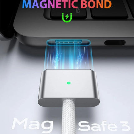 2m 140W USB C Magsafe 3 MacBook Charging Cable Air Pro M3 M2 Mag-Safe 3 Type