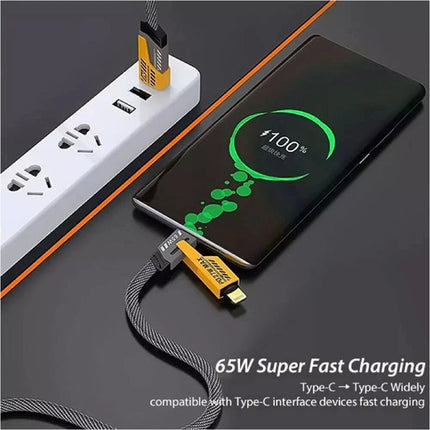 2 Packs All in one USB C Fast Charging Cable Android Charger iPhone 17 Samsung Pixel