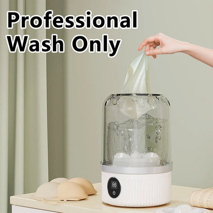 Underwear Washer with Laundry Cup Rechargeable Cordless Small Washing Machine