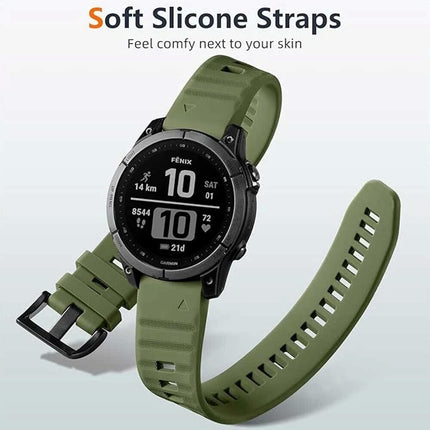 Garmin Fenix 5/6/5X/6X Smartwatch Band Olive
