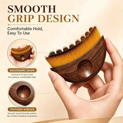 Ergonomic Design Lymphatic Contour Face Brush Dry Brushing Drainage Massage Skin