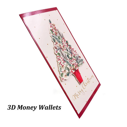 16pk 3D Christmas Money Wallet & Envelope Gift Holder Pocket Gift Card Voucher