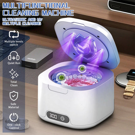 Dental Ultrasonic Retainer Cleaner - 49kHz Ultrasonic Pod for Denture Jewelry