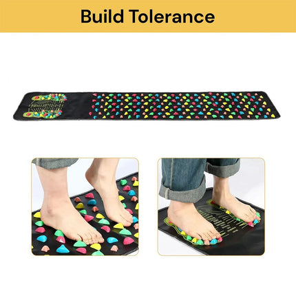 Foot Acupoint Therapy Foot Massage Reflexology Acupressure Pad Walk Stone Mat