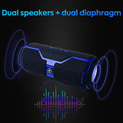 20W Bluetooth Speaker TWS Stereo Bass Subwoofer Speaker Support USB TF FM