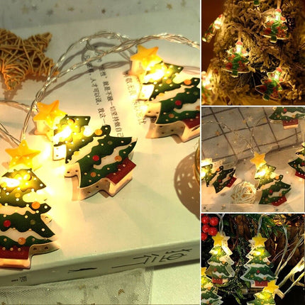 1.5M Christmas Tree Decoration Light String Snowman Santa LED Xmas Holiday Party