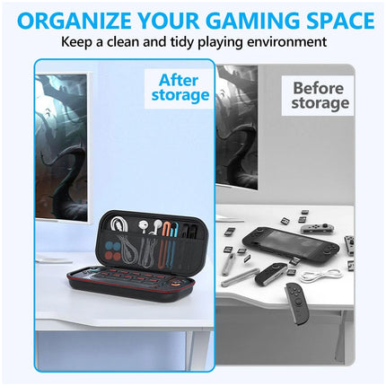 Travel Game Carrying Case Bag For Nintendo Switch 2 Card Slot Storage Shockproof