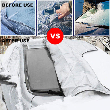 Universal Car Front and Rear Windscreen Cover Sunshade Snow Protector Window AU