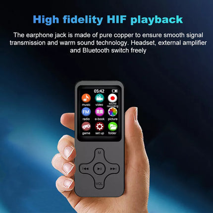 32 GB MP3 MP4 Music Player 1.8'' Screen Portable Radio Voice Recorder Gifts