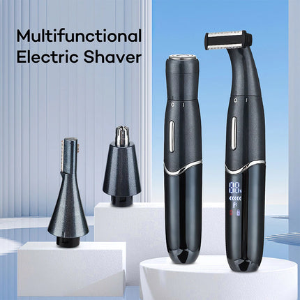 4 In 1 Rechargeable Hair Beard Eyebrow Ear Nose Shaver Trimmer Electric Set
