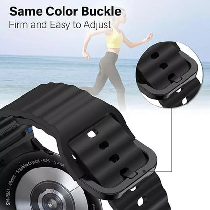 Pink For Samsung Galaxy Watch 7 6 5 4 FE 40mm 44mm Sport Silicone Watch Band Strap Au