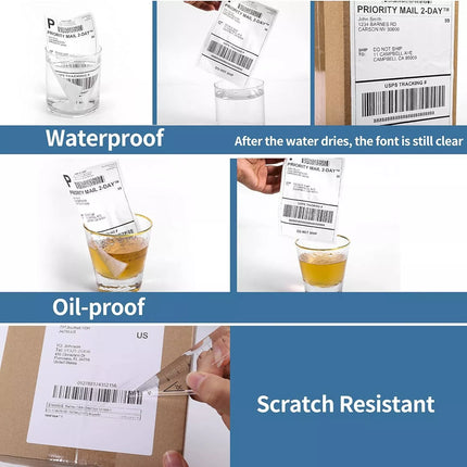 (2 Rolls) Direct Thermal Shipping Label 100x150mm (500 Labels Per Roll ) 4x6'