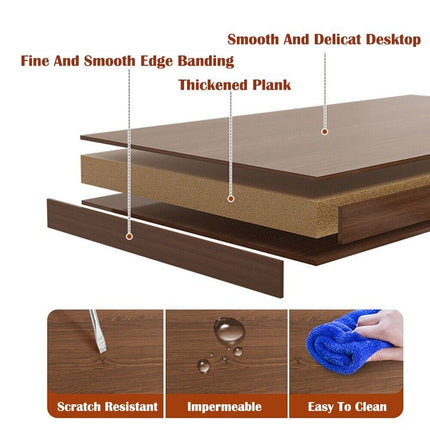 Movable Coffee Side Table Laptop Desk Bedside Sofa Tea End Tables Wooden Metal