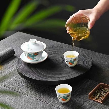 Fashion and luxury Wood Tea Table Handcrafted Original Coffee Art Tray Living AU