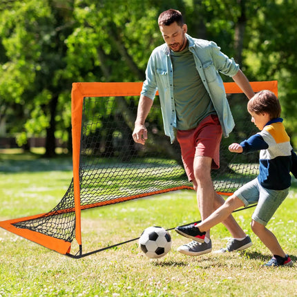 Portable Soccer Goal Kids Football Training Outdoor Practice Sport w/Carry Bag
