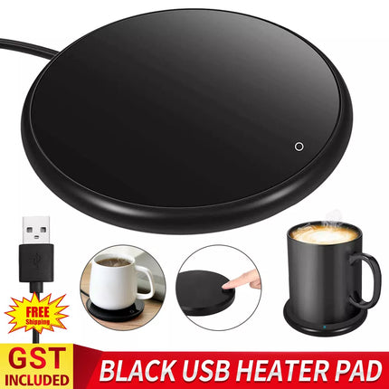 2PCS Smart USB Coffee Mug Warmer Tea Milk Cup Heater Pad Heating Plate Office Home