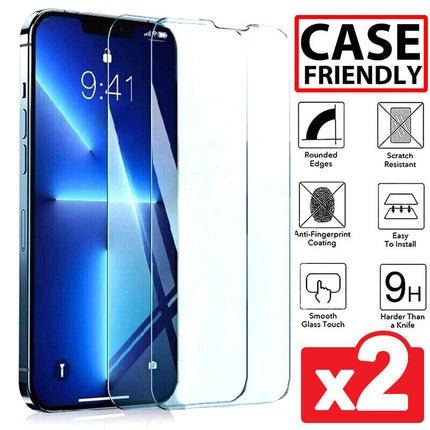 2 x Premium Tempered Glass Screen Protector For IPhone 15 Pro