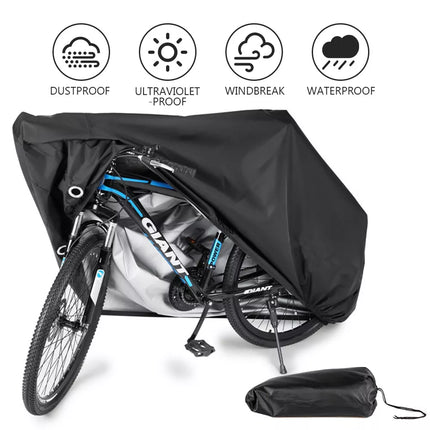 Outdoor Waterproof Bike Cover 210T UV Protection Bicycle Waterproof Heavy Duty