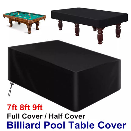 7/8/9FT Pool Snooker Billiard Table Cover Polyester Waterproof Dust Cap Outdoor