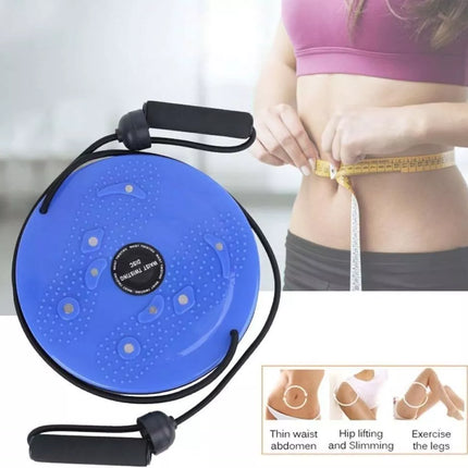 Waistwhisper Disc Ab Twister Board for Exercise Body Shaping Waist Twisting Disc Blue