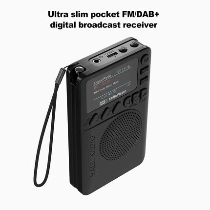 Portable Mini Pocket DAB/DAB + Digital Receiver MP3 Player FM Radio Rechargeable