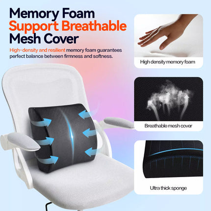 Coccyx Orthopedic Memory Foam Lumbar Back Pillow Pain Relief Support AU Office