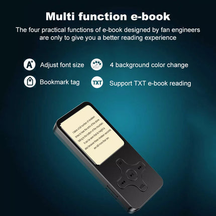 32 GB MP3 MP4 Music Player 1.8'' Screen Portable Radio Voice Recorder Gifts