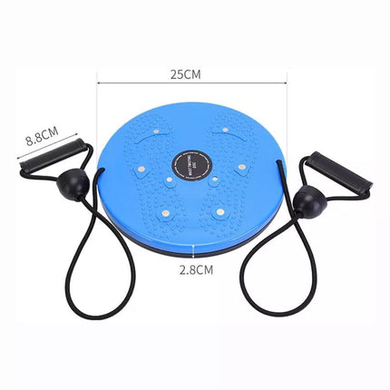 Waistwhisper Disc Ab Twister Board for Exercise Body Shaping Waist Twisting Disc Blue